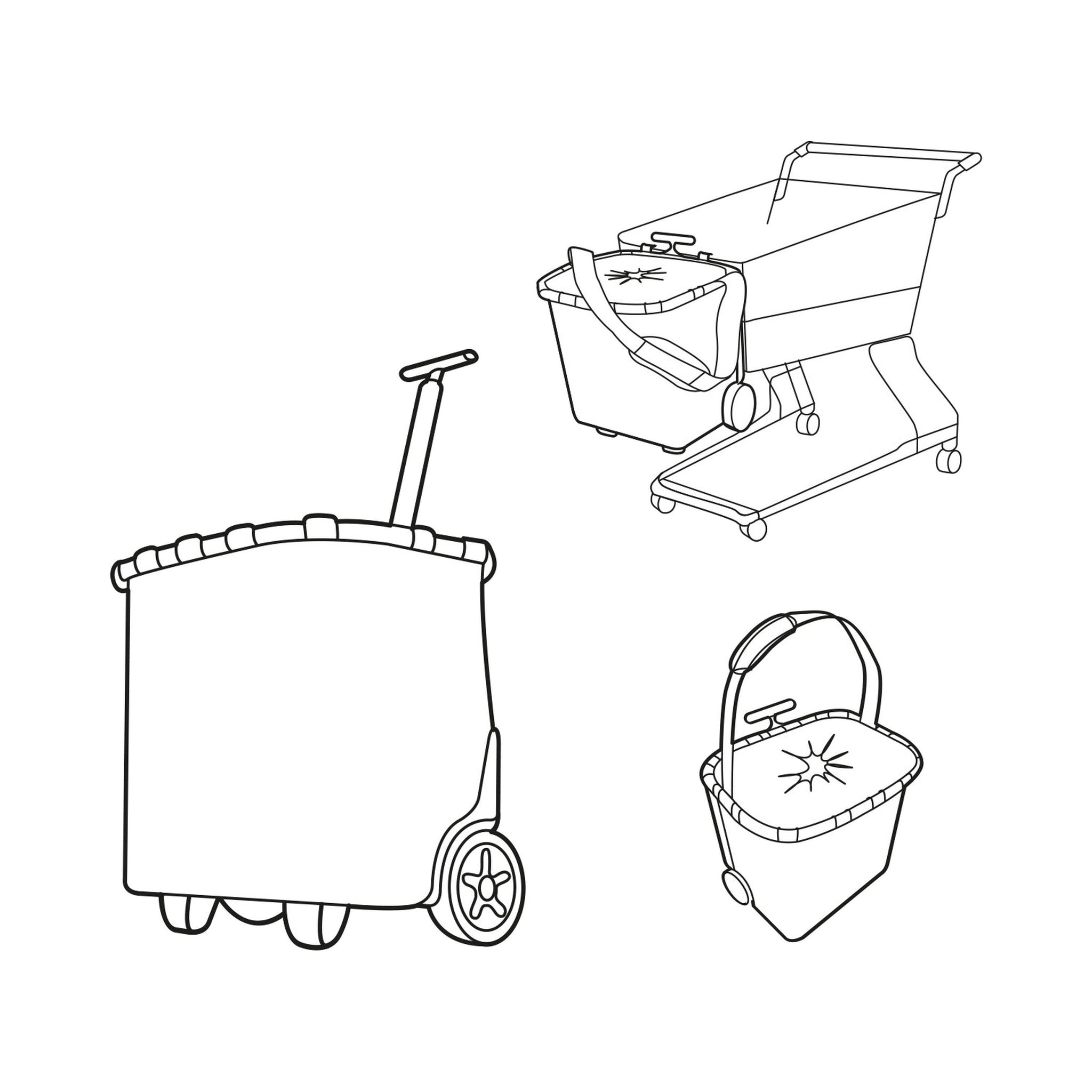 Reisenthel carrycruiser  frame twist silver