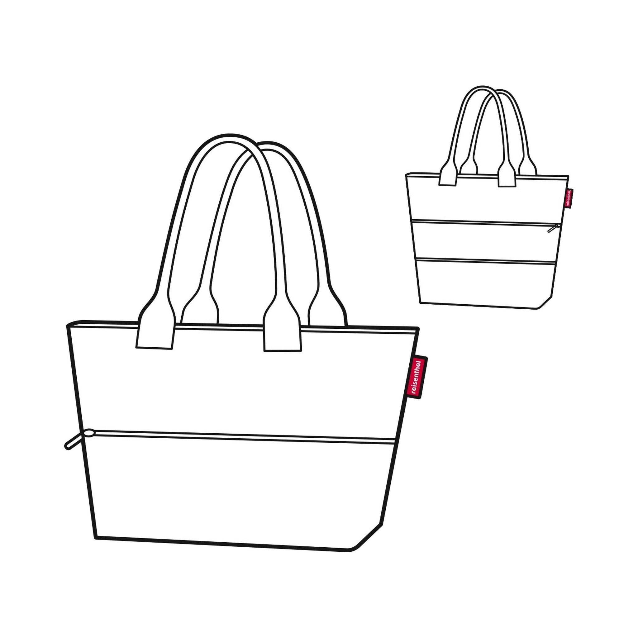 Reisenthel shopper e1 twist sky rose