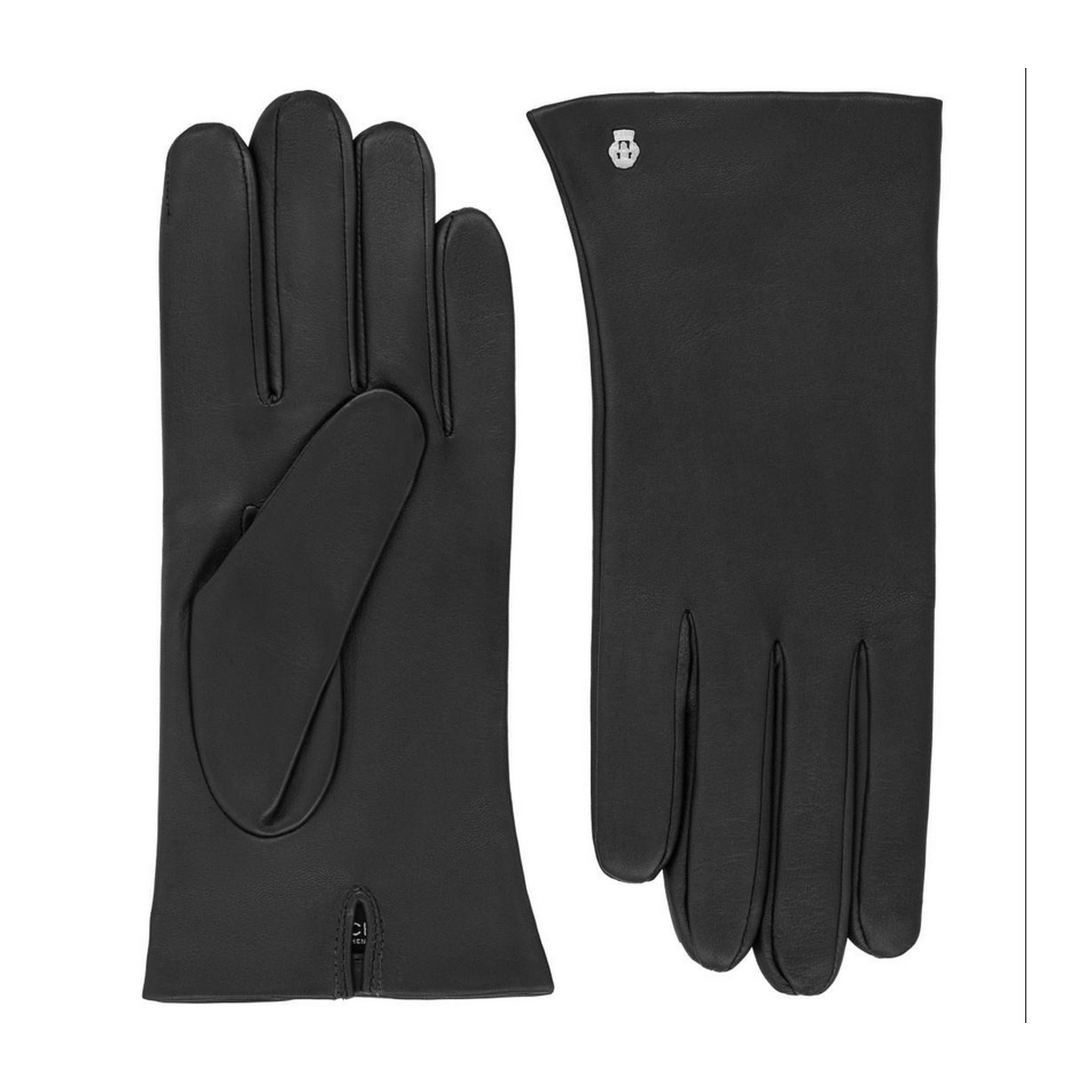 ROECKL Damenhandschuhe LISSABON Leder Seidefutter schwarz