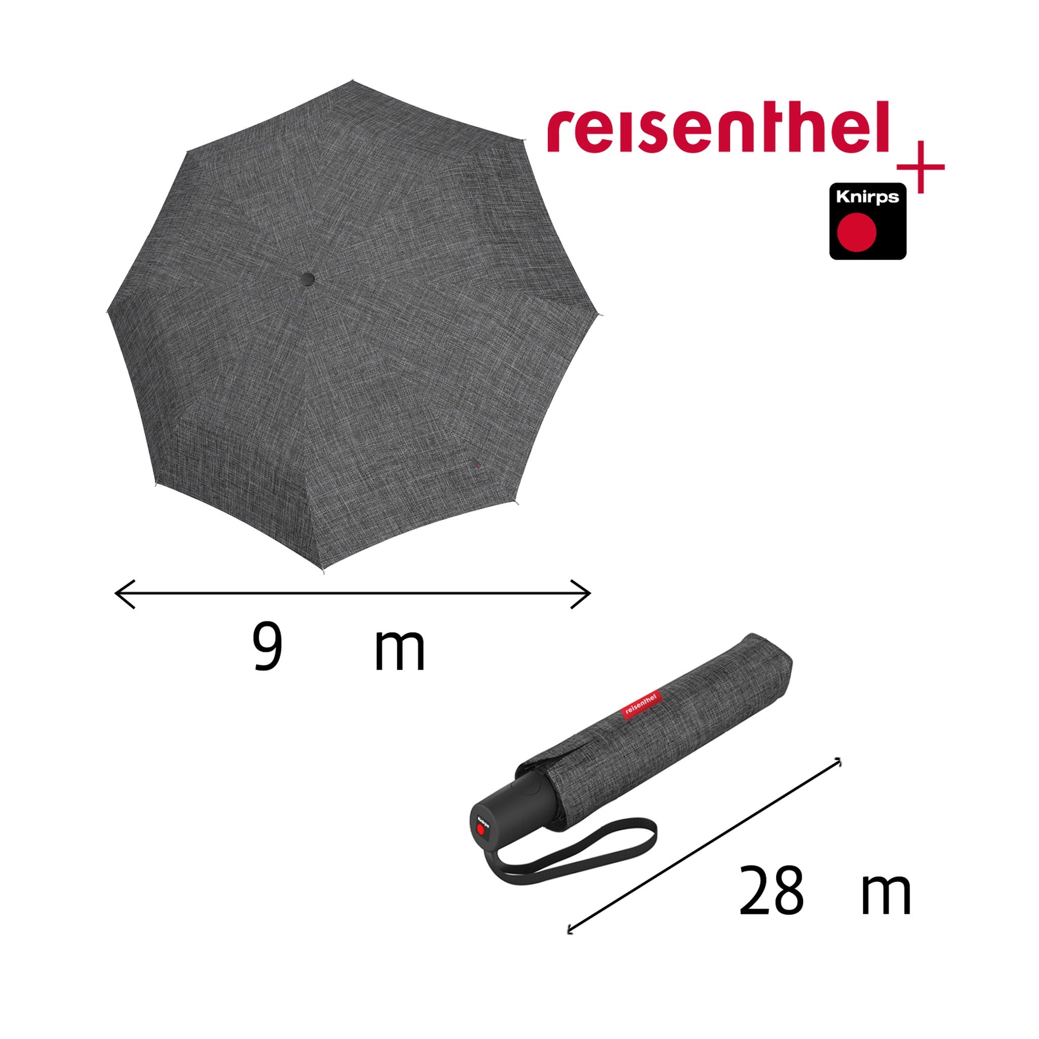 Reisenthel umbrella pocket duomatic twist silver