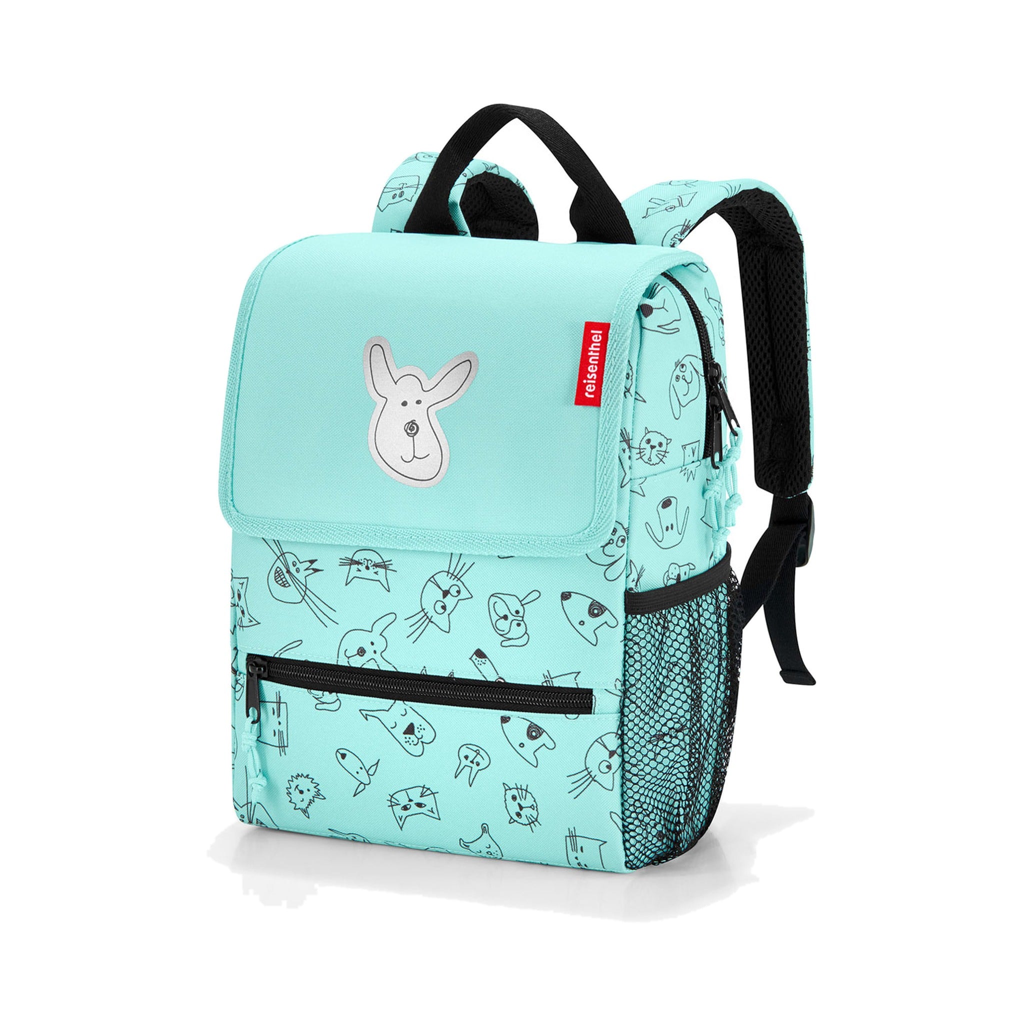 Reisenthel backpack kids cats and dogs mint