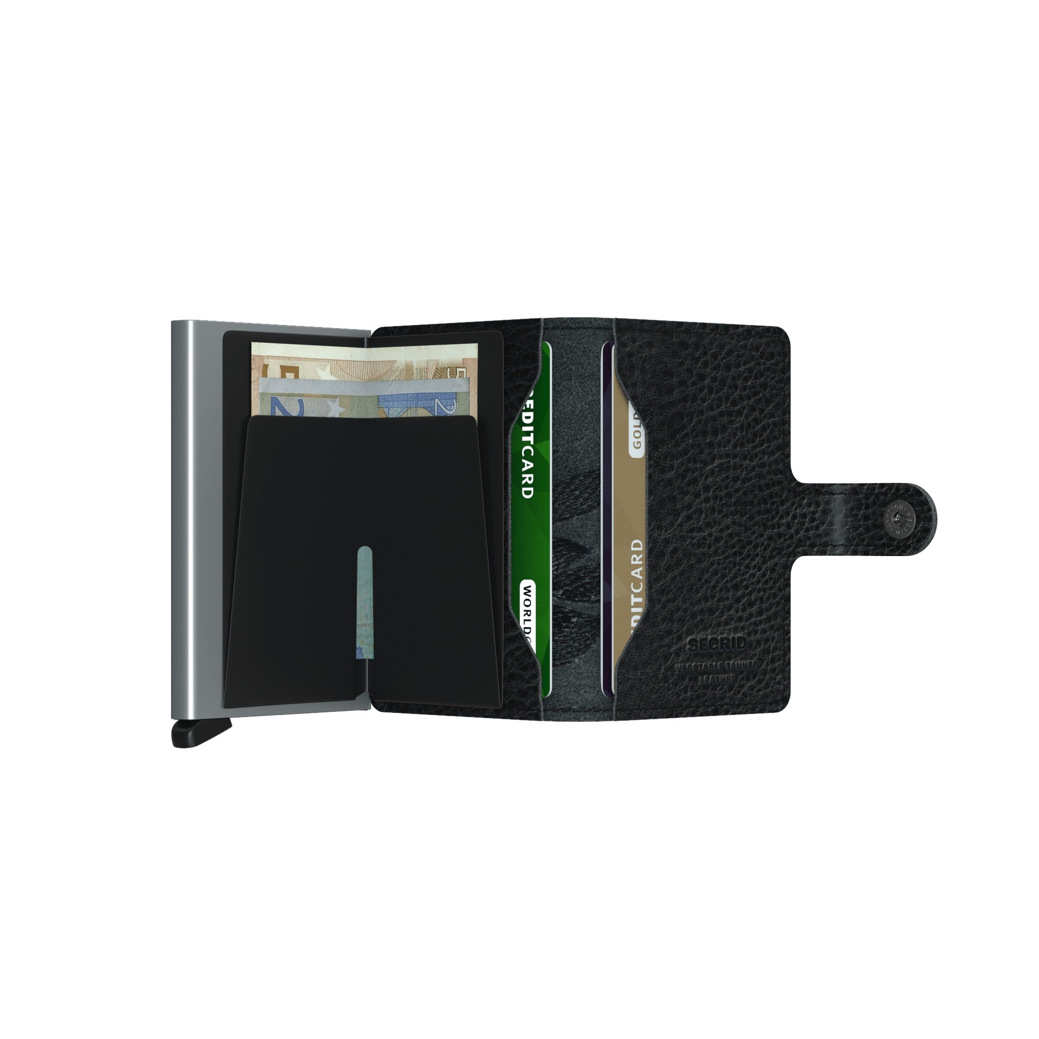 SECRID Miniwallet Stitch Magnolia Black