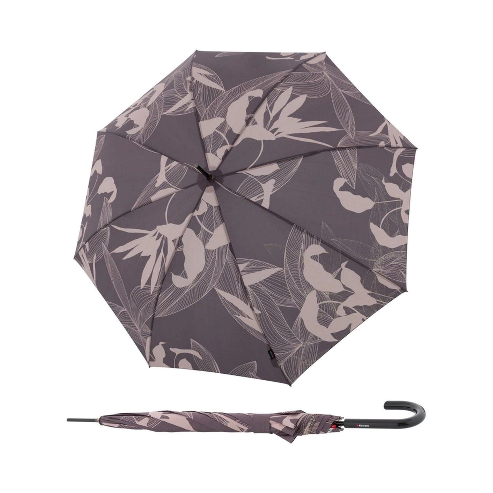 KNIRPS  T.760 stick automatic garden earth with glitter print