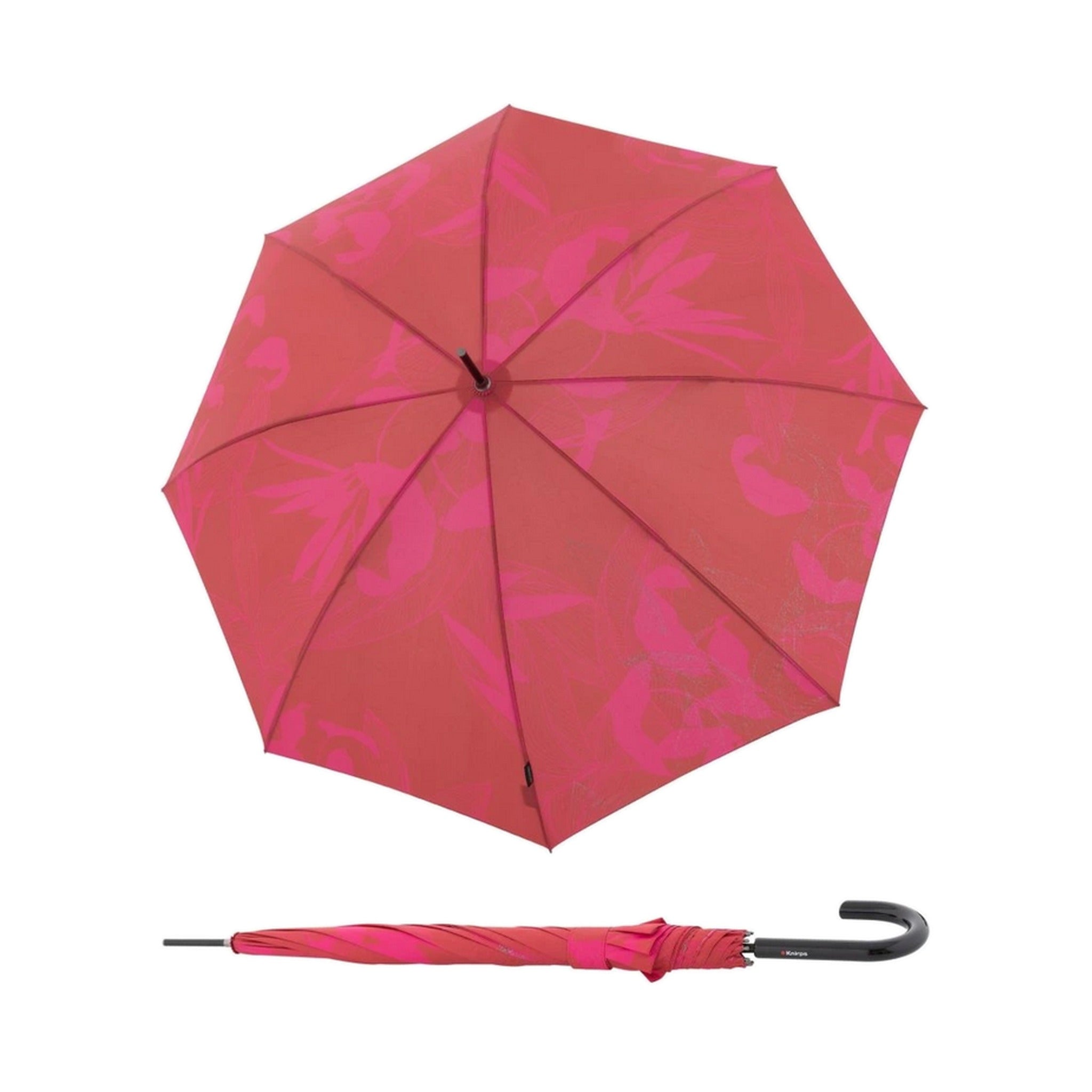 KNIRPS  T.760 stick automatic garden scarlet with glitter print