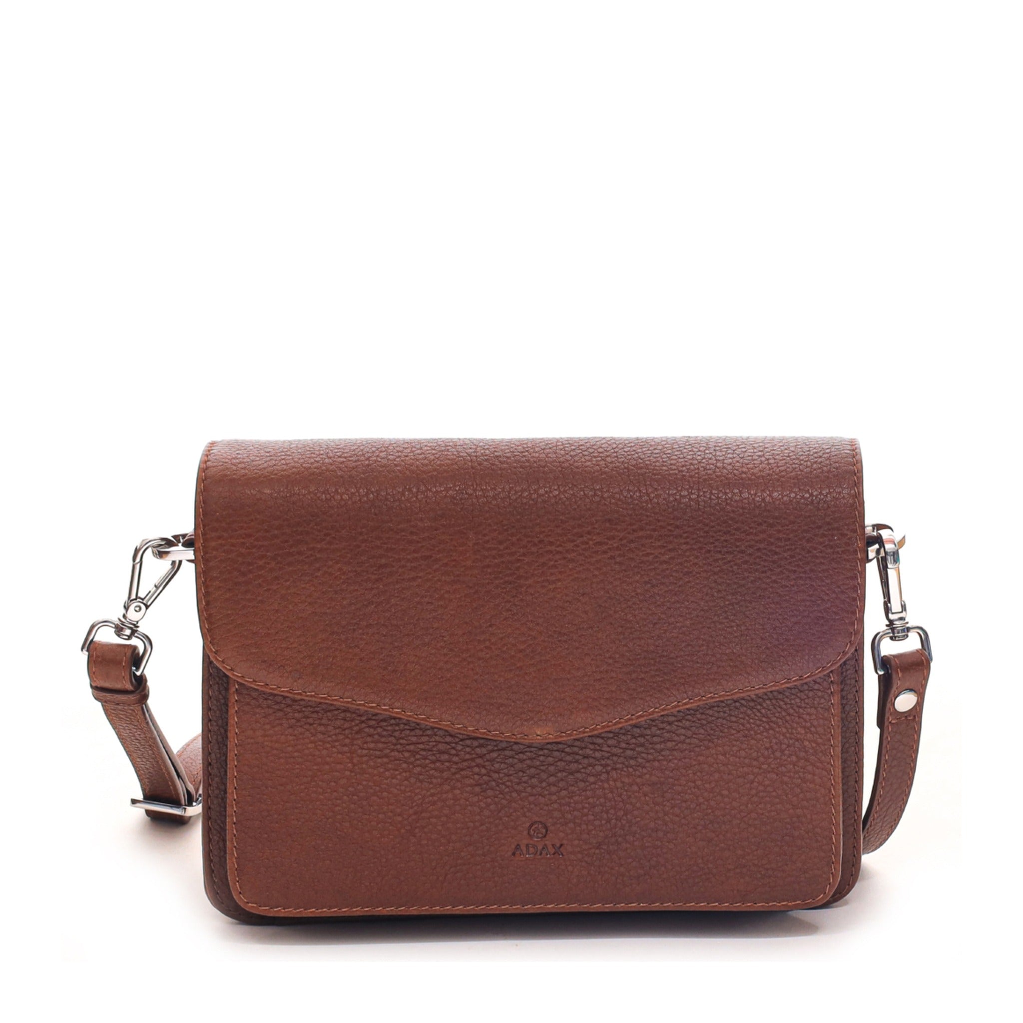 ADAX Cormorano Überschlagtasche ZAFIRA Walnut