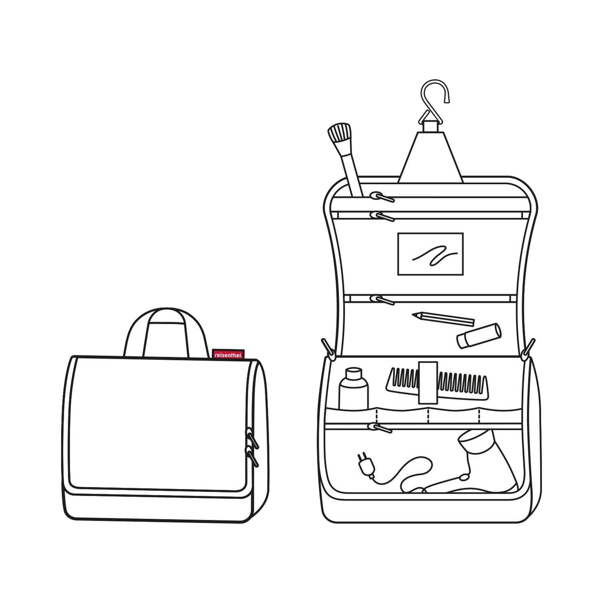 Reisenthel toiletbag XL twist silver